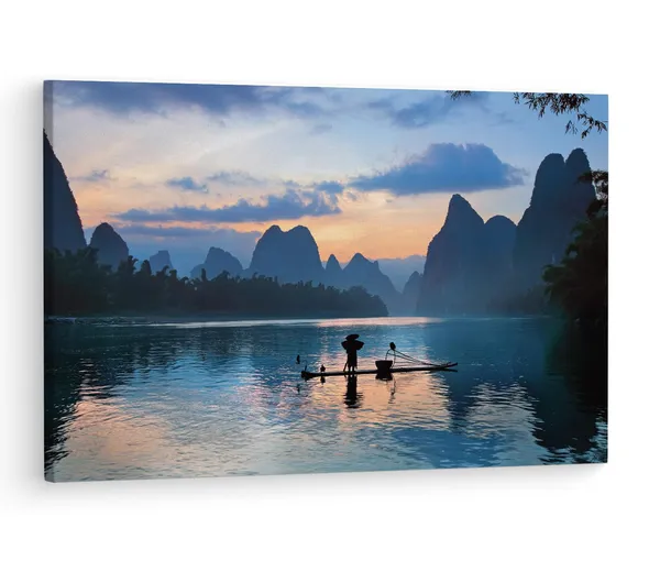 Multicolor_Lijiang,_Wooden_Framed_Canvas_Paintings_|_For_Living_Room_|_Bedroom_|_Office_|_Gallery_|_Ready_Wall_Mount_Canvas_Wall_Art_Painting_|_Size_-_12_X_18In,_Ct0937