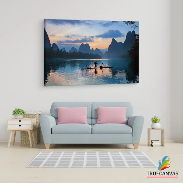 Multicolor_Lijiang,_Wooden_Framed_Canvas_Paintings_|_For_Living_Room_|_Bedroom_|_Office_|_Gallery_|_Ready_Wall_Mount_Canvas_Wall_Art_Painting_|_Size_-_12_X_18In,_Ct0937