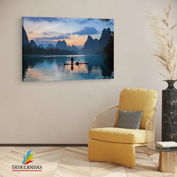 Multicolor_Lijiang,_Wooden_Framed_Canvas_Paintings_|_For_Living_Room_|_Bedroom_|_Office_|_Gallery_|_Ready_Wall_Mount_Canvas_Wall_Art_Painting_|_Size_-_12_X_18In,_Ct0937