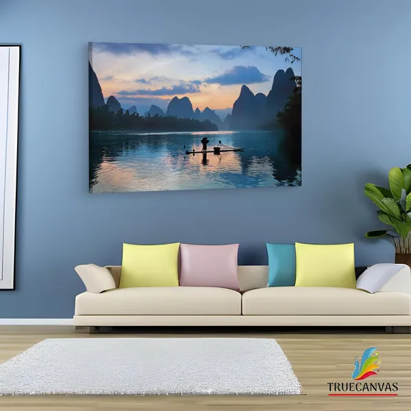 Multicolor_Lijiang,_Wooden_Framed_Canvas_Paintings_|_For_Living_Room_|_Bedroom_|_Office_|_Gallery_|_Ready_Wall_Mount_Canvas_Wall_Art_Painting_|_Size_-_12_X_18In,_Ct0937