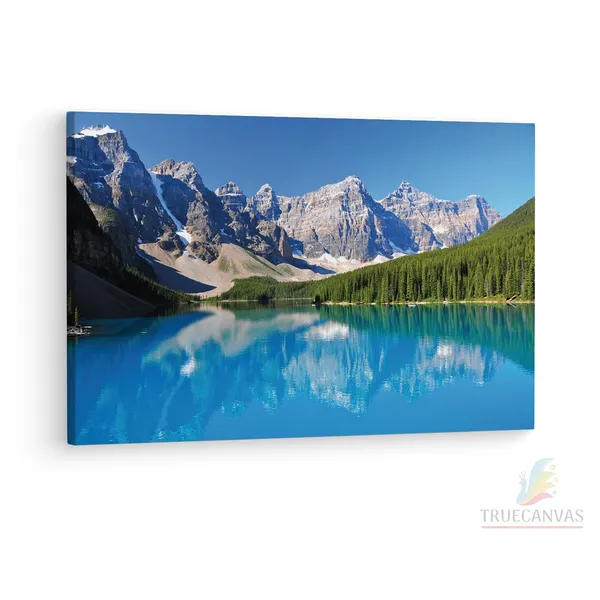 Multicolor_Moraine_Lake,_Wooden_Framed_Canvas_Paintings_|_For_Living_Room_|_Bedroom_|_Office_|_Gallery_|_Ready_Wall_Mount_Canvas_Wall_Art_Painting_|_Size_-_12_X_18In,_Ct0938