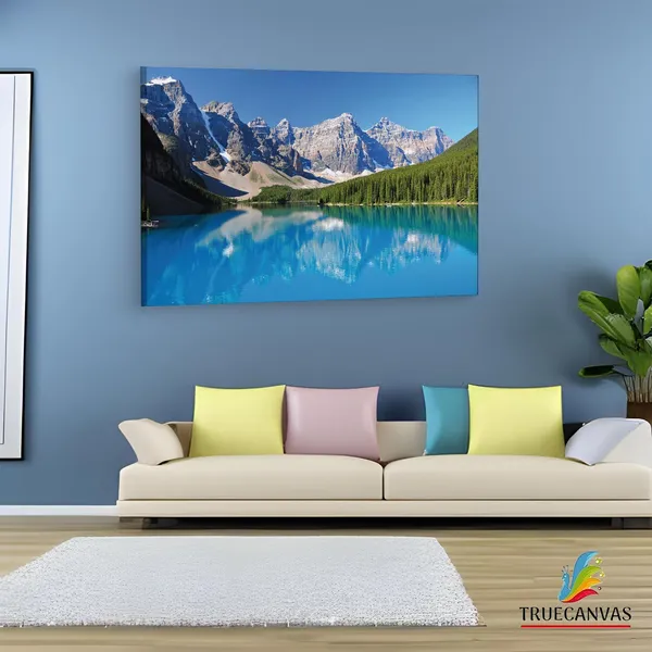 Multicolor_Moraine_Lake,_Wooden_Framed_Canvas_Paintings_|_For_Living_Room_|_Bedroom_|_Office_|_Gallery_|_Ready_Wall_Mount_Canvas_Wall_Art_Painting_|_Size_-_12_X_18In,_Ct0938