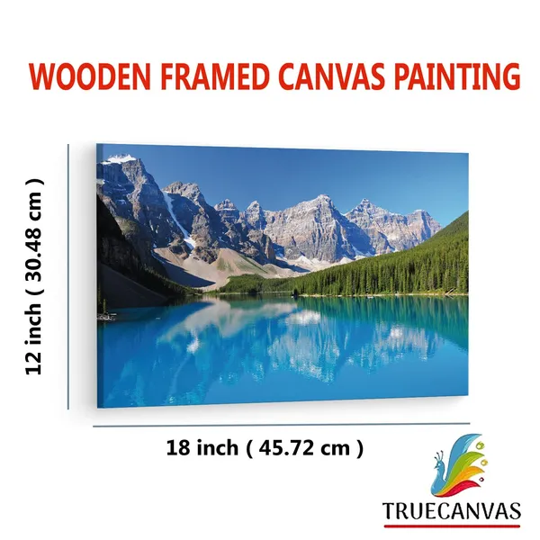 Multicolor_Moraine_Lake,_Wooden_Framed_Canvas_Paintings_|_For_Living_Room_|_Bedroom_|_Office_|_Gallery_|_Ready_Wall_Mount_Canvas_Wall_Art_Painting_|_Size_-_12_X_18In,_Ct0938