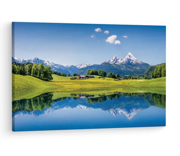 Multicolor_Alps,_Wooden_Framed_Canvas_Paintings_|_For_Living_Room_|_Bedroom_|_Office_|_Gallery_|_Ready_Wall_Mount_Canvas_Wall_Art_Painting_|_Size_-_12_X_18In,_Ct0941