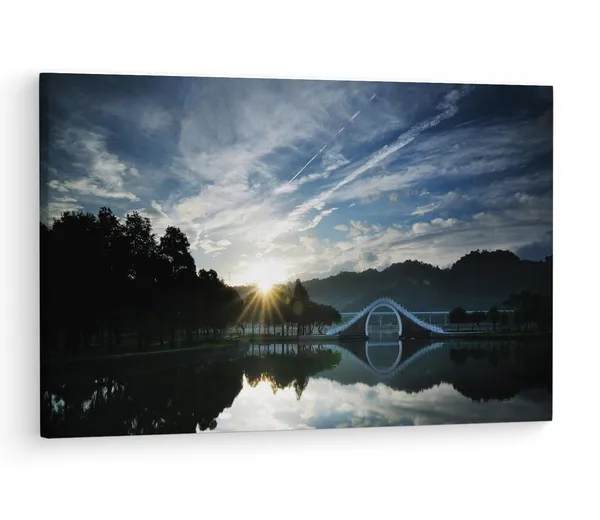 Multicolor_Dahu_Park,_Wooden_Framed_Canvas_Paintings_|_For_Living_Room_|_Bedroom_|_Office_|_Gallery_|_Ready_Wall_Mount_Canvas_Wall_Art_Painting_|_Size_-_12_X_18In,_Ct0945