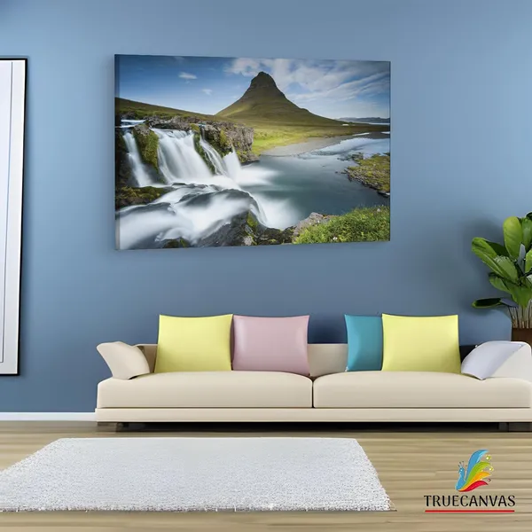 Multicolor_Kirkjufell,_Wooden_Framed_Canvas_Paintings_|_For_Living_Room_|_Bedroom_|_Office_|_Gallery_|_Ready_Wall_Mount_Canvas_Wall_Art_Painting_|_Size_-_12_X_18In,_Ct0946