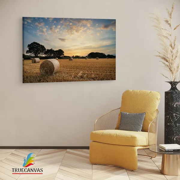 Multicolor_Hay_Bales,_Wooden_Framed_Canvas_Paintings_|_For_Living_Room_|_Bedroom_|_Office_|_Gallery_|_Ready_Wall_Mount_Canvas_Wall_Art_Painting_|_Size_-_12_X_18In,_Ct0947