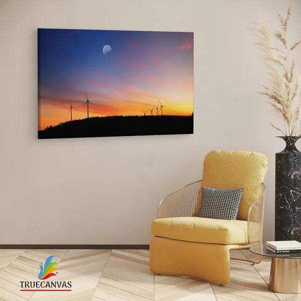 Multicolor_Sunset_Moon,_Wooden_Framed_Canvas_Paintings_|_For_Living_Room_|_Bedroom_|_Office_|_Gallery_|_Ready_Wall_Mount_Canvas_Wall_Art_Painting_|_Size_-_12_X_18In,_Ct0951