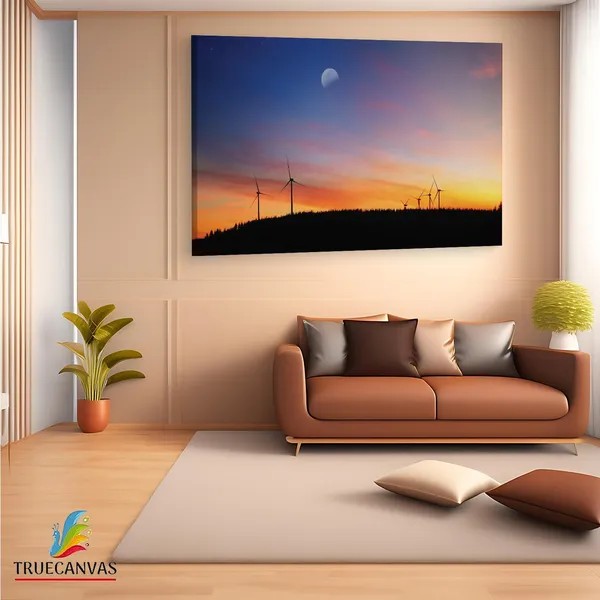 Multicolor_Sunset_Moon,_Wooden_Framed_Canvas_Paintings_|_For_Living_Room_|_Bedroom_|_Office_|_Gallery_|_Ready_Wall_Mount_Canvas_Wall_Art_Painting_|_Size_-_12_X_18In,_Ct0951