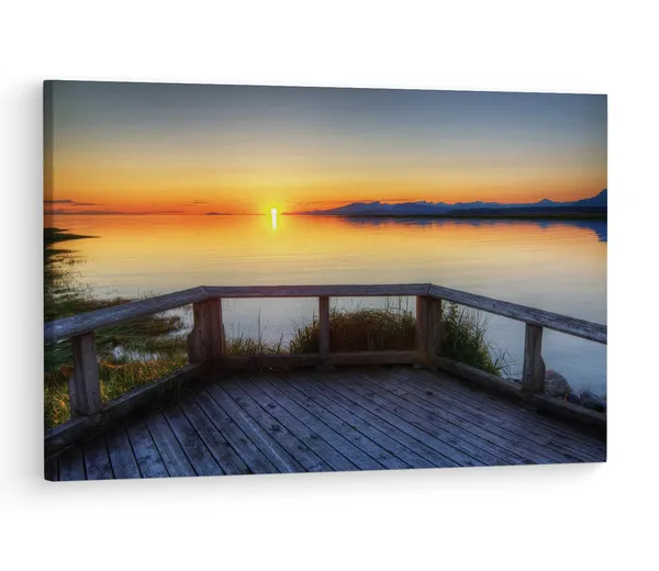 Multicolor_Amazing_Sunset,_Pretty,_Glow,_Wooden_Framed_Canvas_Paintings_|_For_Living_Room_|_Bedroom_|_Office_|_Gallery_|_Ready_Wall_Mount_Canvas_Wall_Art_Painting_|_Size_-_12_X_18In,_Ct0952