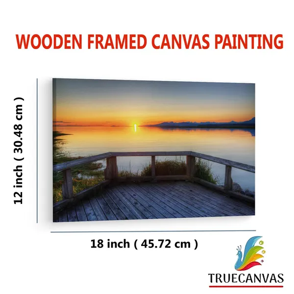 Multicolor_Amazing_Sunset,_Pretty,_Glow,_Wooden_Framed_Canvas_Paintings_|_For_Living_Room_|_Bedroom_|_Office_|_Gallery_|_Ready_Wall_Mount_Canvas_Wall_Art_Painting_|_Size_-_12_X_18In,_Ct0952
