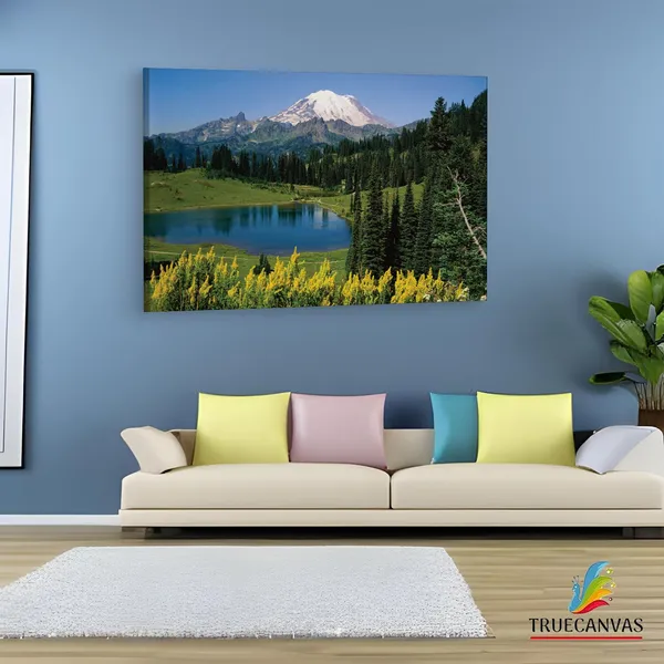 Multicolor_Mount_Rainier_National_Park,_Wooden_Framed_Canvas_Paintings_|_For_Living_Room_|_Bedroom_|_Office_|_Gallery_|_Ready_Wall_Mount_Canvas_Wall_Art_Painting_|_Size_-_12_X_18In,_Ct0954
