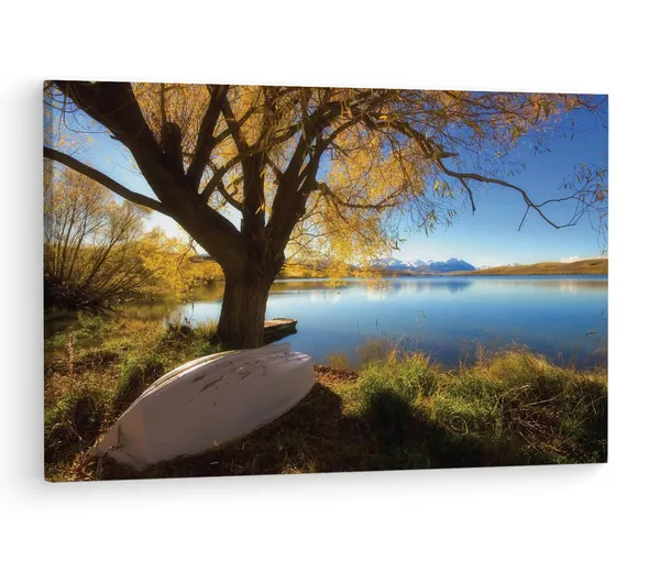 Multicolor_Lake_Alexandrina,_Wooden_Framed_Canvas_Paintings_|_For_Living_Room_|_Bedroom_|_Office_|_Gallery_|_Ready_Wall_Mount_Canvas_Wall_Art_Painting_|_Size_-_12_X_18In,_Ct0956