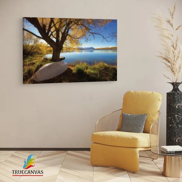 Multicolor_Lake_Alexandrina,_Wooden_Framed_Canvas_Paintings_|_For_Living_Room_|_Bedroom_|_Office_|_Gallery_|_Ready_Wall_Mount_Canvas_Wall_Art_Painting_|_Size_-_12_X_18In,_Ct0956