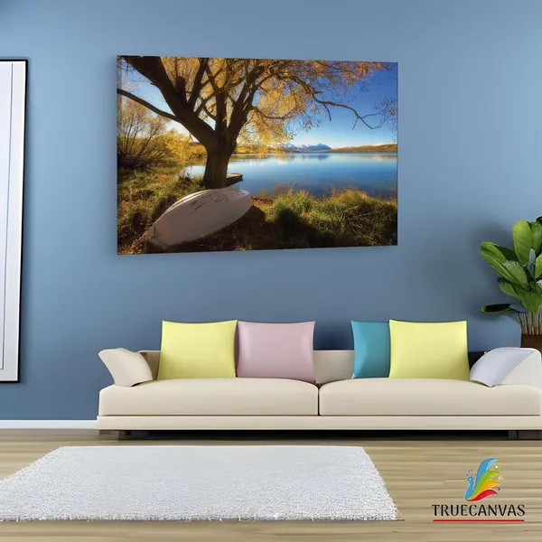 Multicolor_Lake_Alexandrina,_Wooden_Framed_Canvas_Paintings_|_For_Living_Room_|_Bedroom_|_Office_|_Gallery_|_Ready_Wall_Mount_Canvas_Wall_Art_Painting_|_Size_-_12_X_18In,_Ct0956