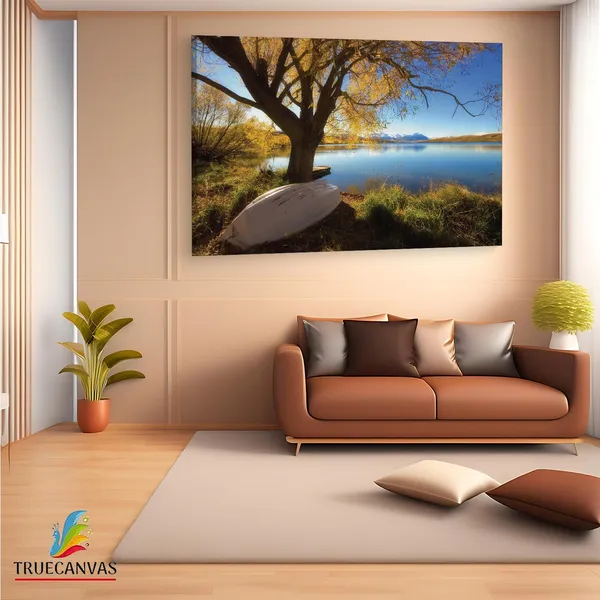 Multicolor_Lake_Alexandrina,_Wooden_Framed_Canvas_Paintings_|_For_Living_Room_|_Bedroom_|_Office_|_Gallery_|_Ready_Wall_Mount_Canvas_Wall_Art_Painting_|_Size_-_12_X_18In,_Ct0956