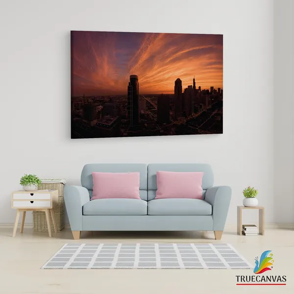 Multicolor_Chicago,_Wooden_Framed_Canvas_Paintings_|_For_Living_Room_|_Bedroom_|_Office_|_Gallery_|_Ready_Wall_Mount_Canvas_Wall_Art_Painting_|_Size_-_12_X_18In,_Ct0959