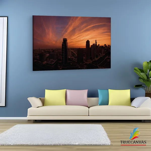 Multicolor_Chicago,_Wooden_Framed_Canvas_Paintings_|_For_Living_Room_|_Bedroom_|_Office_|_Gallery_|_Ready_Wall_Mount_Canvas_Wall_Art_Painting_|_Size_-_12_X_18In,_Ct0959