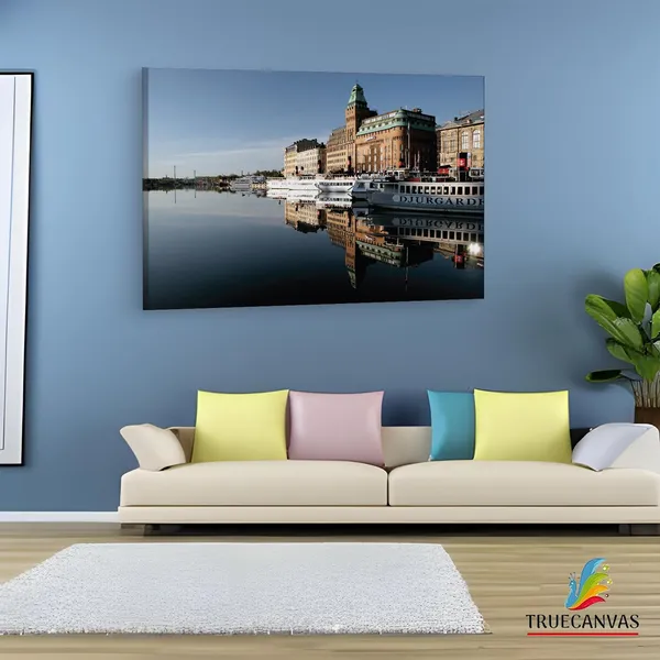 Multicolor_Stockholm_River,_Wooden_Framed_Canvas_Paintings_|_For_Living_Room_|_Bedroom_|_Office_|_Gallery_|_Ready_Wall_Mount_Canvas_Wall_Art_Painting_|_Size_-_12_X_18In,_Ct0962