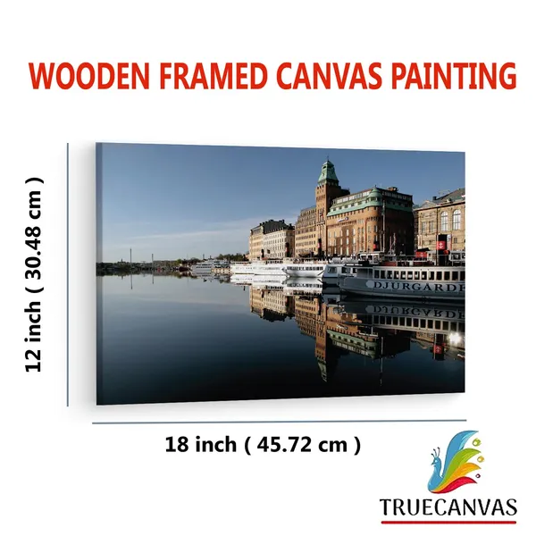 Multicolor_Stockholm_River,_Wooden_Framed_Canvas_Paintings_|_For_Living_Room_|_Bedroom_|_Office_|_Gallery_|_Ready_Wall_Mount_Canvas_Wall_Art_Painting_|_Size_-_12_X_18In,_Ct0962