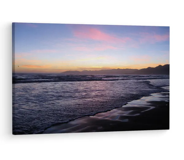 Multicolor_Twilight_Beach,_Wooden_Framed_Canvas_Paintings_|_For_Living_Room_|_Bedroom_|_Office_|_Gallery_|_Ready_Wall_Mount_Canvas_Wall_Art_Painting_|_Size_-_12_X_18In,_Ct0963