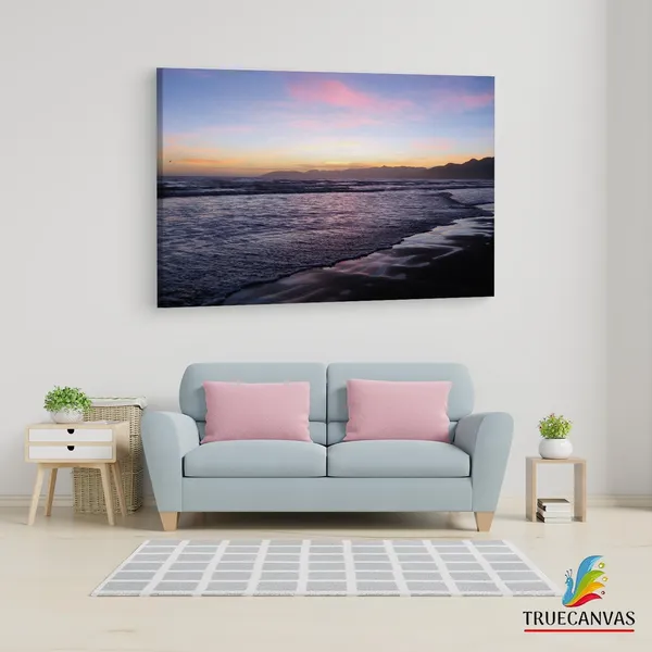 Multicolor_Twilight_Beach,_Wooden_Framed_Canvas_Paintings_|_For_Living_Room_|_Bedroom_|_Office_|_Gallery_|_Ready_Wall_Mount_Canvas_Wall_Art_Painting_|_Size_-_12_X_18In,_Ct0963