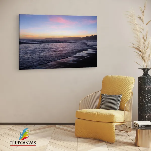 Multicolor_Twilight_Beach,_Wooden_Framed_Canvas_Paintings_|_For_Living_Room_|_Bedroom_|_Office_|_Gallery_|_Ready_Wall_Mount_Canvas_Wall_Art_Painting_|_Size_-_12_X_18In,_Ct0963