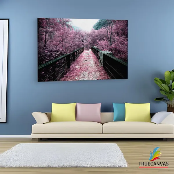 Multicolor_Sakura_Japan,_Wooden_Framed_Canvas_Paintings_|_For_Living_Room_|_Bedroom_|_Office_|_Gallery_|_Ready_Wall_Mount_Canvas_Wall_Art_Painting_|_Size_-_12_X_18In,_Ct0964
