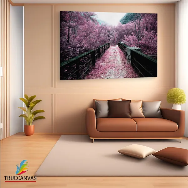 Multicolor_Sakura_Japan,_Wooden_Framed_Canvas_Paintings_|_For_Living_Room_|_Bedroom_|_Office_|_Gallery_|_Ready_Wall_Mount_Canvas_Wall_Art_Painting_|_Size_-_12_X_18In,_Ct0964