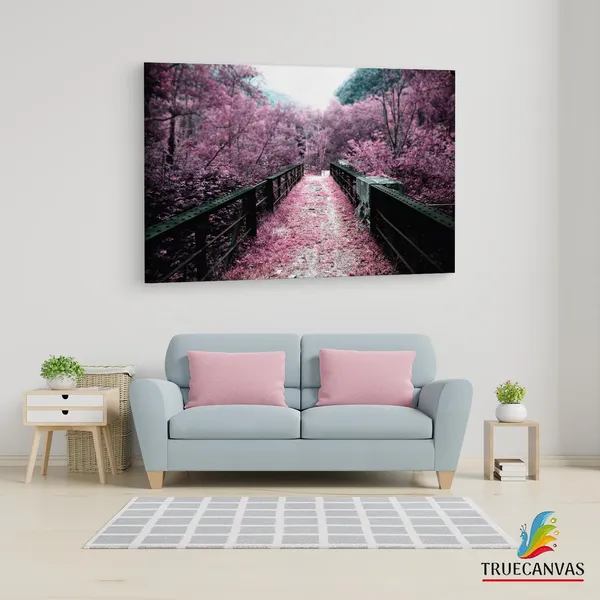 Multicolor_Sakura_Japan,_Wooden_Framed_Canvas_Paintings_|_For_Living_Room_|_Bedroom_|_Office_|_Gallery_|_Ready_Wall_Mount_Canvas_Wall_Art_Painting_|_Size_-_12_X_18In,_Ct0964