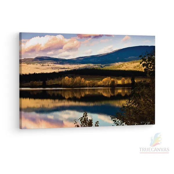 Multicolor_Bennington_Lake,_Wooden_Framed_Canvas_Paintings_|_For_Living_Room_|_Bedroom_|_Office_|_Gallery_|_Ready_Wall_Mount_Canvas_Wall_Art_Painting_|_Size_-_12_X_18In,_Ct0965