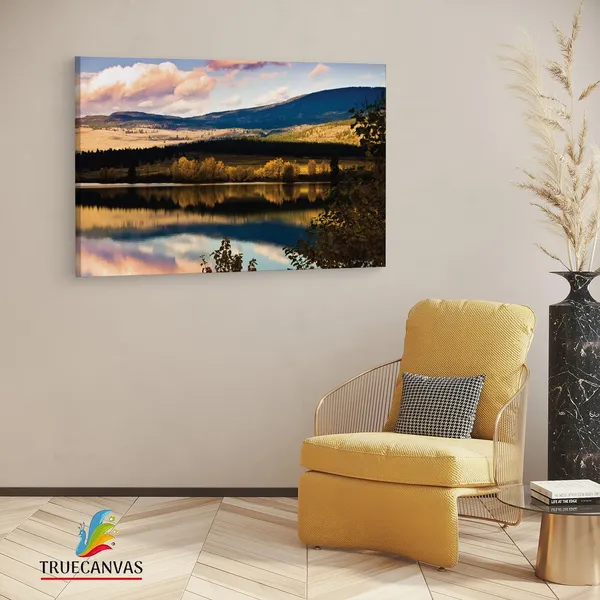 Multicolor_Bennington_Lake,_Wooden_Framed_Canvas_Paintings_|_For_Living_Room_|_Bedroom_|_Office_|_Gallery_|_Ready_Wall_Mount_Canvas_Wall_Art_Painting_|_Size_-_12_X_18In,_Ct0965