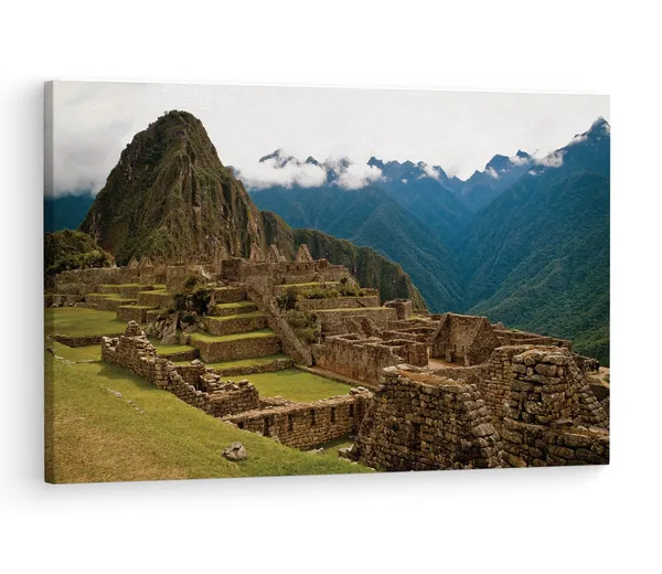 Multicolor_Machu_Picchu,_Wooden_Framed_Canvas_Paintings_|_For_Living_Room_|_Bedroom_|_Office_|_Gallery_|_Ready_Wall_Mount_Canvas_Wall_Art_Painting_|_Size_-_12_X_18In,_Ct0969