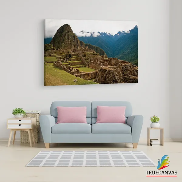 Multicolor_Machu_Picchu,_Wooden_Framed_Canvas_Paintings_|_For_Living_Room_|_Bedroom_|_Office_|_Gallery_|_Ready_Wall_Mount_Canvas_Wall_Art_Painting_|_Size_-_12_X_18In,_Ct0969