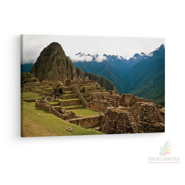 Multicolor_Machu_Picchu,_Wooden_Framed_Canvas_Paintings_|_For_Living_Room_|_Bedroom_|_Office_|_Gallery_|_Ready_Wall_Mount_Canvas_Wall_Art_Painting_|_Size_-_12_X_18In,_Ct0969
