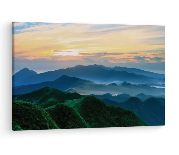Multicolor_Blue_Ridge_Mountains,_Wooden_Framed_Canvas_Paintings_|_For_Living_Room_|_Bedroom_|_Office_|_Gallery_|_Ready_Wall_Mount_Canvas_Wall_Art_Painting_|_Size_-_12_X_18In,_Ct0971