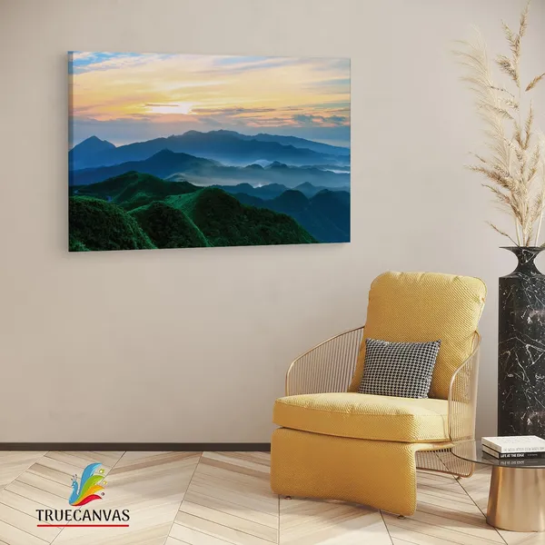 Multicolor_Blue_Ridge_Mountains,_Wooden_Framed_Canvas_Paintings_|_For_Living_Room_|_Bedroom_|_Office_|_Gallery_|_Ready_Wall_Mount_Canvas_Wall_Art_Painting_|_Size_-_12_X_18In,_Ct0971