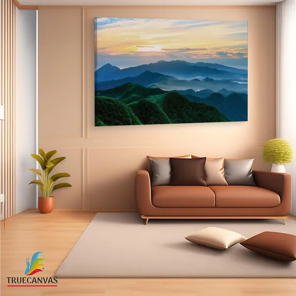 Multicolor_Blue_Ridge_Mountains,_Wooden_Framed_Canvas_Paintings_|_For_Living_Room_|_Bedroom_|_Office_|_Gallery_|_Ready_Wall_Mount_Canvas_Wall_Art_Painting_|_Size_-_12_X_18In,_Ct0971