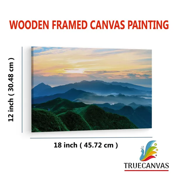 Multicolor_Blue_Ridge_Mountains,_Wooden_Framed_Canvas_Paintings_|_For_Living_Room_|_Bedroom_|_Office_|_Gallery_|_Ready_Wall_Mount_Canvas_Wall_Art_Painting_|_Size_-_12_X_18In,_Ct0971
