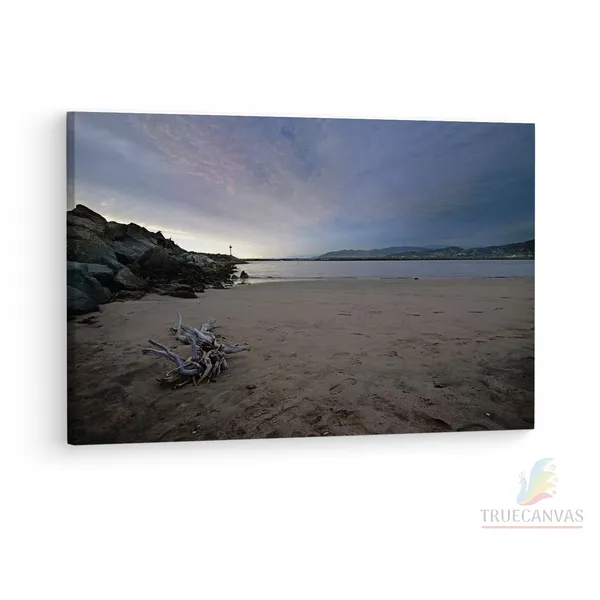 Multicolor_Ventura_Beach,_Wooden_Framed_Canvas_Paintings_|_For_Living_Room_|_Bedroom_|_Office_|_Gallery_|_Ready_Wall_Mount_Canvas_Wall_Art_Painting_|_Size_-_12_X_18In,_Ct0973