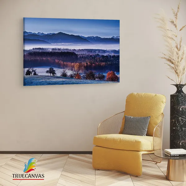 Multicolor_Late_Autumn_Robin_Halioua,_Wooden_Framed_Canvas_Paintings_|_For_Living_Room_|_Bedroom_|_Office_|_Gallery_|_Ready_Wall_Mount_Canvas_Wall_Art_Painting_|_Size_-_12_X_18In,_Ct0979
