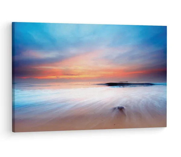 Multicolor_Mac_Beach_Sunrise,_Wooden_Framed_Canvas_Paintings_|_For_Living_Room_|_Bedroom_|_Office_|_Gallery_|_Ready_Wall_Mount_Canvas_Wall_Art_Painting_|_Size_-_12_X_18In,_Ct0982