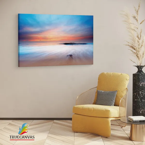 Multicolor_Mac_Beach_Sunrise,_Wooden_Framed_Canvas_Paintings_|_For_Living_Room_|_Bedroom_|_Office_|_Gallery_|_Ready_Wall_Mount_Canvas_Wall_Art_Painting_|_Size_-_12_X_18In,_Ct0982