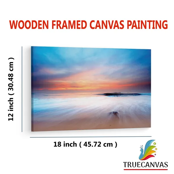 Multicolor_Mac_Beach_Sunrise,_Wooden_Framed_Canvas_Paintings_|_For_Living_Room_|_Bedroom_|_Office_|_Gallery_|_Ready_Wall_Mount_Canvas_Wall_Art_Painting_|_Size_-_12_X_18In,_Ct0982