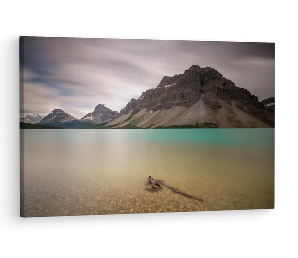 Multicolor_Bow_Lake,_Wooden_Framed_Canvas_Paintings_|_For_Living_Room_|_Bedroom_|_Office_|_Gallery_|_Ready_Wall_Mount_Canvas_Wall_Art_Painting_|_Size_-_12_X_18In,_Ct0987
