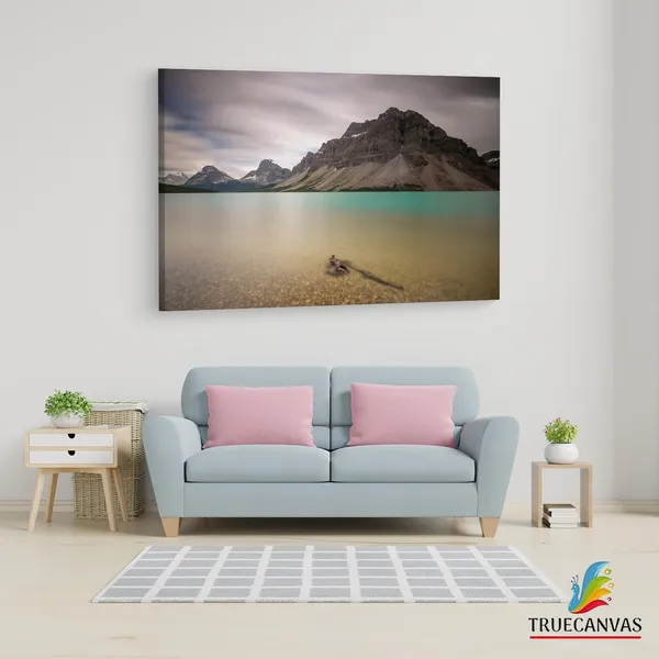 Multicolor_Bow_Lake,_Wooden_Framed_Canvas_Paintings_|_For_Living_Room_|_Bedroom_|_Office_|_Gallery_|_Ready_Wall_Mount_Canvas_Wall_Art_Painting_|_Size_-_12_X_18In,_Ct0987
