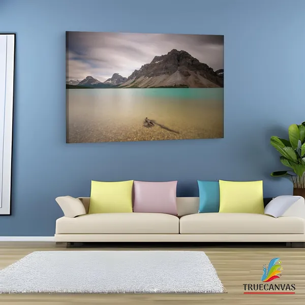 Multicolor_Bow_Lake,_Wooden_Framed_Canvas_Paintings_|_For_Living_Room_|_Bedroom_|_Office_|_Gallery_|_Ready_Wall_Mount_Canvas_Wall_Art_Painting_|_Size_-_12_X_18In,_Ct0987