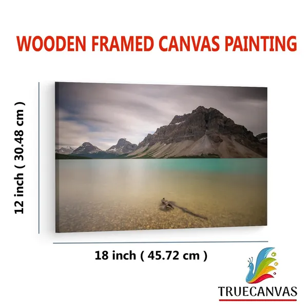 Multicolor_Bow_Lake,_Wooden_Framed_Canvas_Paintings_|_For_Living_Room_|_Bedroom_|_Office_|_Gallery_|_Ready_Wall_Mount_Canvas_Wall_Art_Painting_|_Size_-_12_X_18In,_Ct0987