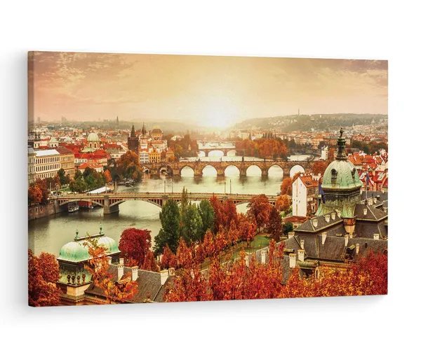Multicolor_Charles_Bridge,_Wooden_Framed_Canvas_Paintings_|_For_Living_Room_|_Bedroom_|_Office_|_Gallery_|_Ready_Wall_Mount_Canvas_Wall_Art_Painting_|_Size_-_12_X_18In,_Ct0989