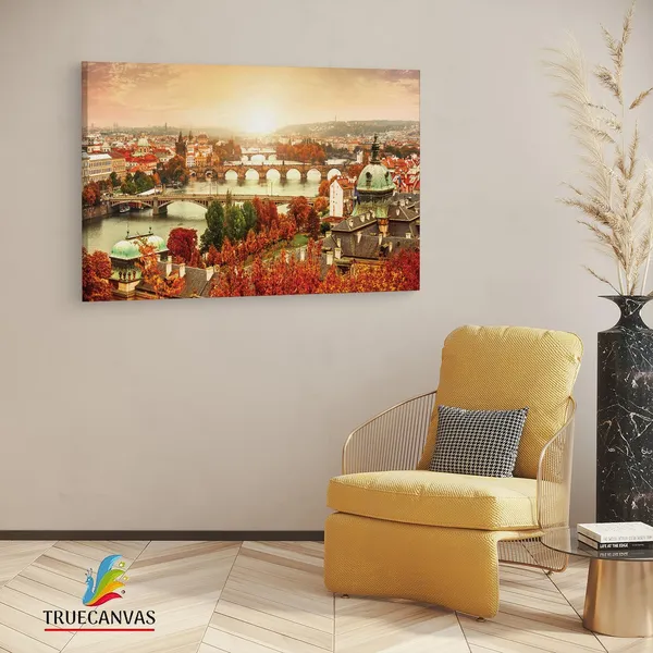 Multicolor_Charles_Bridge,_Wooden_Framed_Canvas_Paintings_|_For_Living_Room_|_Bedroom_|_Office_|_Gallery_|_Ready_Wall_Mount_Canvas_Wall_Art_Painting_|_Size_-_12_X_18In,_Ct0989